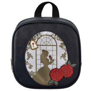 Disney Beauty and The Beast Belle Pin Display Mini Backpack with Collectible Pin